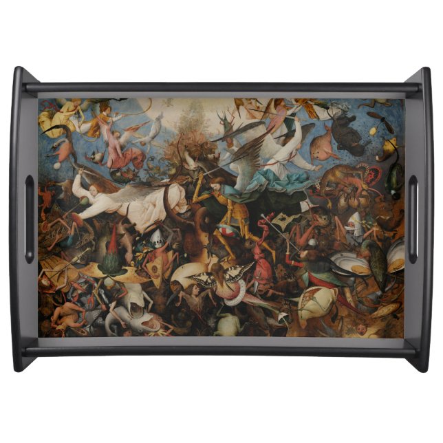 Fall of the Rebel Angels by Pieter Bruegel Serving Tray (Front)
