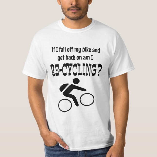 Fall off my bike black T-Shirt (Front)