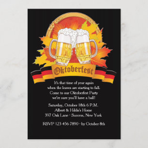 Fall Oktoberfest Invitation