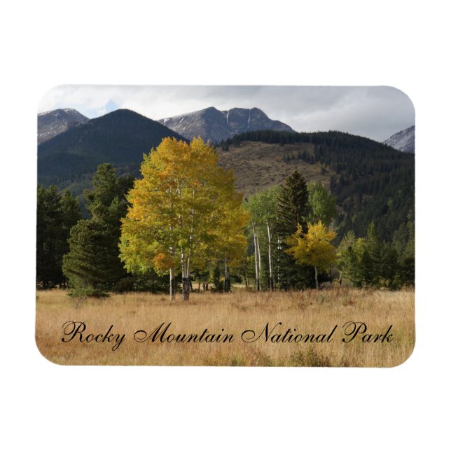 Fall on Mummy Range Rocky Mountain National Park Magnet (Horizontal)