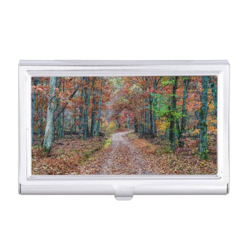 Fall On The Dirt Road new Business Card Case