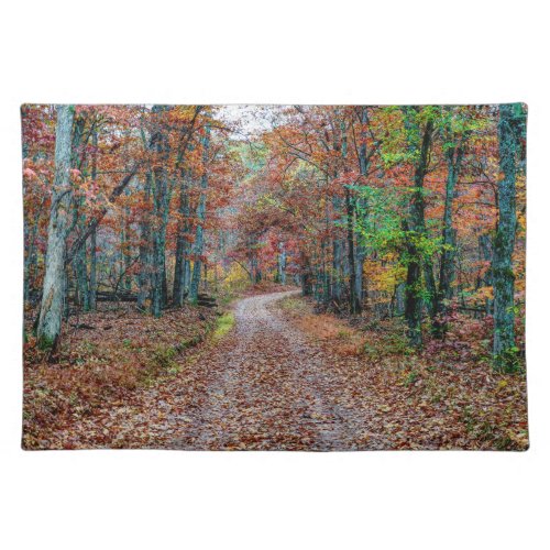Fall On The Dirt Road new Cloth Placemat