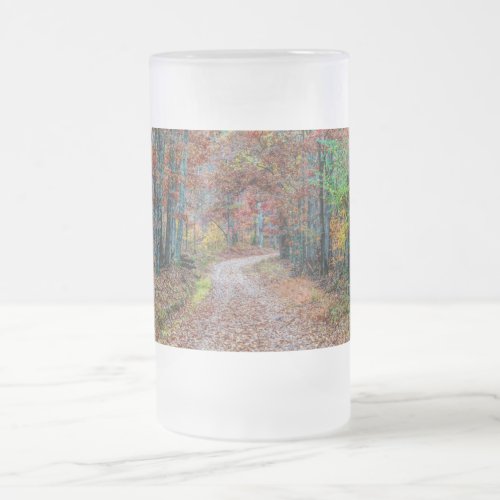 Fall On The Dirt Road new Frosted Glass Beer Mug