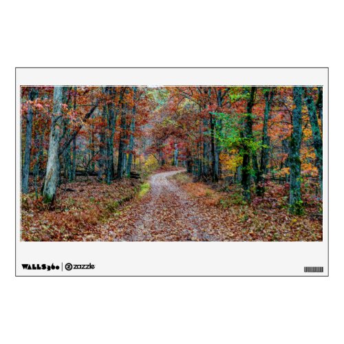 Fall On The Dirt Road new Wall Decal