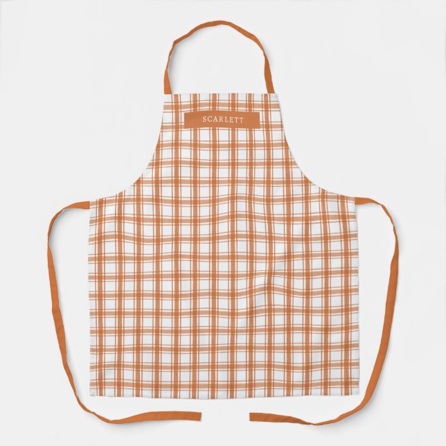 Fall Orange Apron (Front)