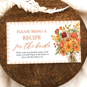 Fall Orange Farmers Market Please Bring A Recipe Enclosure Card