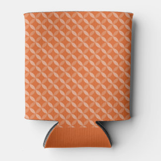 FALL ORANGE GEOMETRIC PATTERNS CAN COOLER