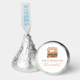 Fall Orange Gingham Farmers Market Bridal Shower Hershey®'s Kisses®