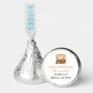 Fall Orange Gingham Farmers Market Bridal Shower Hershey®'s Kisses®