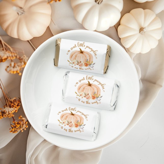 Fall orange little pumpkin baby shower hershey's miniatures (Creator Uploaded)