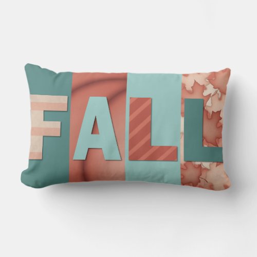 Fall Orange Turquoise Throw Pillow
