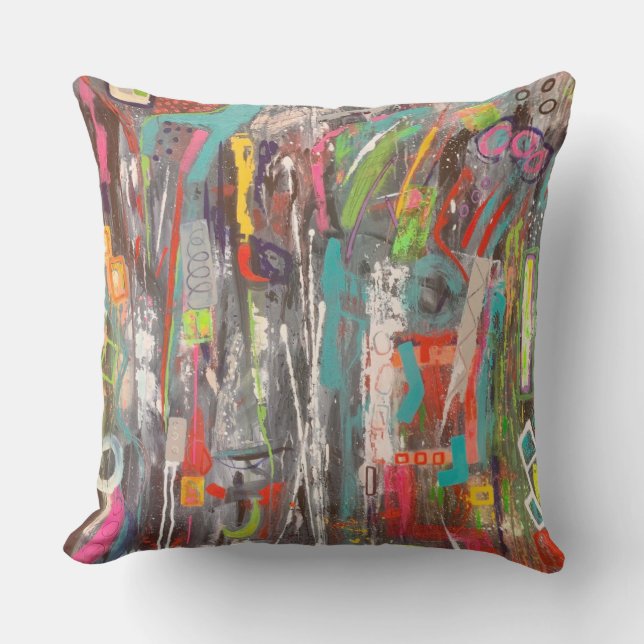 Fall Out 20 x 20 Outdoor Throw Pillow (Front)