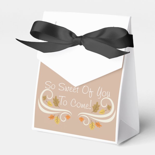 Fall Owl Baby Favor Boxes! Boxes (Front Side)