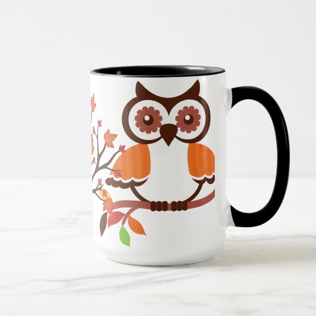Fall Owl Coffee mug (Right)