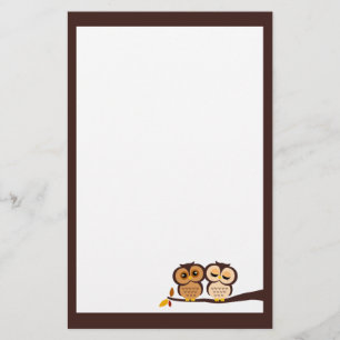 Fall Owls Stationery