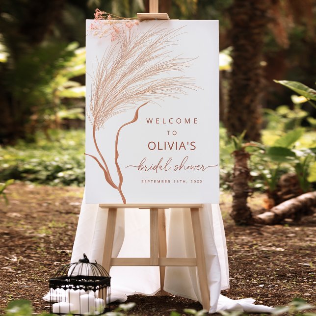 Fall Pampas Grass Bridal Shower Welcome Sign (Creator Uploaded)