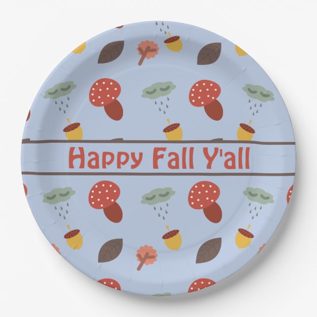Fall Paper Plates (Front)