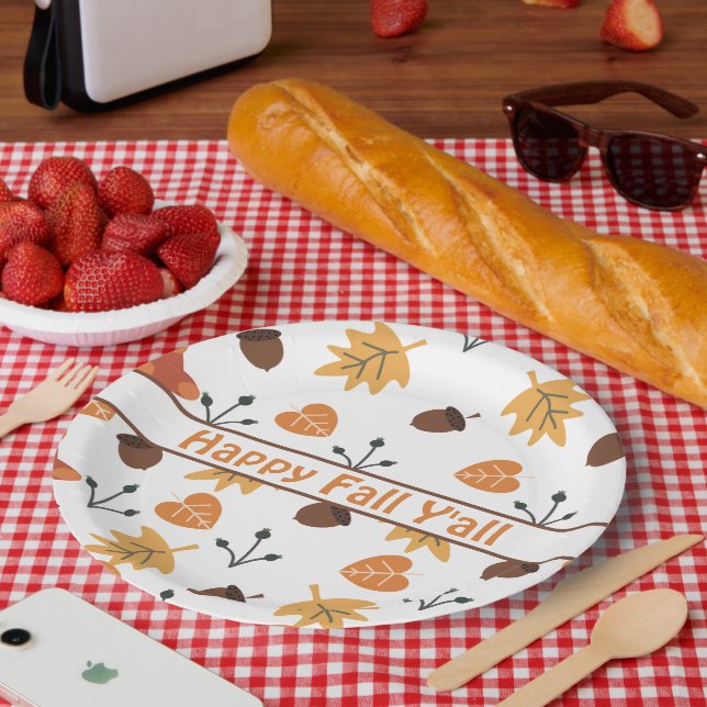 Fall Paper Plates (Picnic)