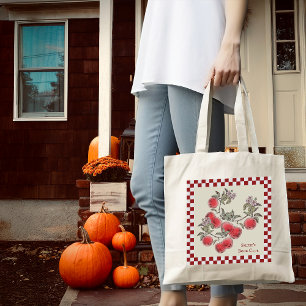 Fall Party Apple Harvest Personalize Customize Tote Bag