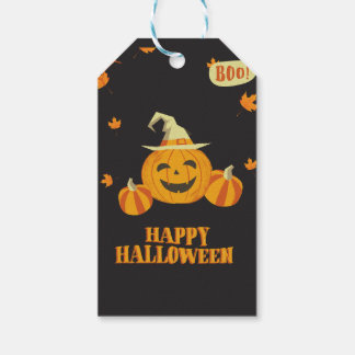 fall party halloween pumpkin gift tags