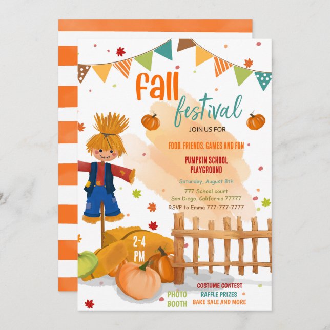 Fall Party Invitation (Front/Back)