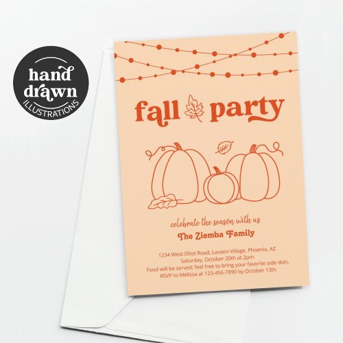 Fall Party Invitation