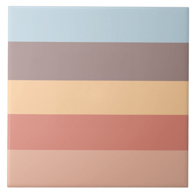 Fall pastel color scheme  ceramic tile (Front)