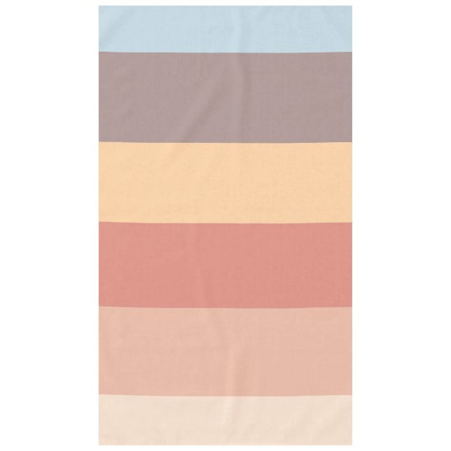 Fall pastel color scheme  tablecloth (Front)