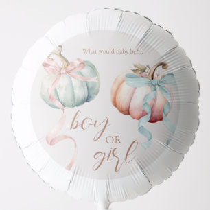 Fall Pastel Pumpkins and bows Balloon