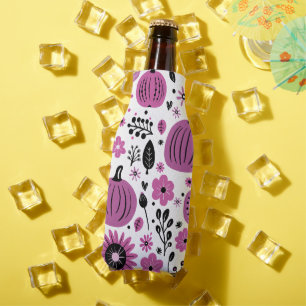 Fall Pattern Bottle Cooler