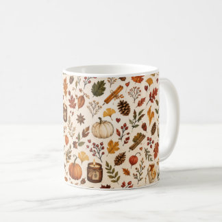 fall pattern mug