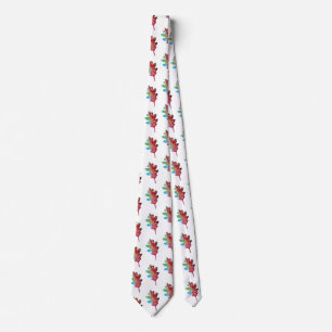 Fall Pattern Neck Tie