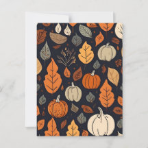 Fall Pattern Postcard