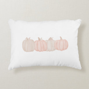 Fall Peach Pumpkin's Accent Pillow