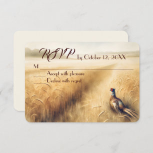 Fall Pheasant Wedding RSVP