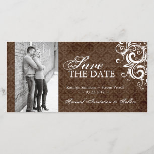 Fall Photo Save The Date Invitation