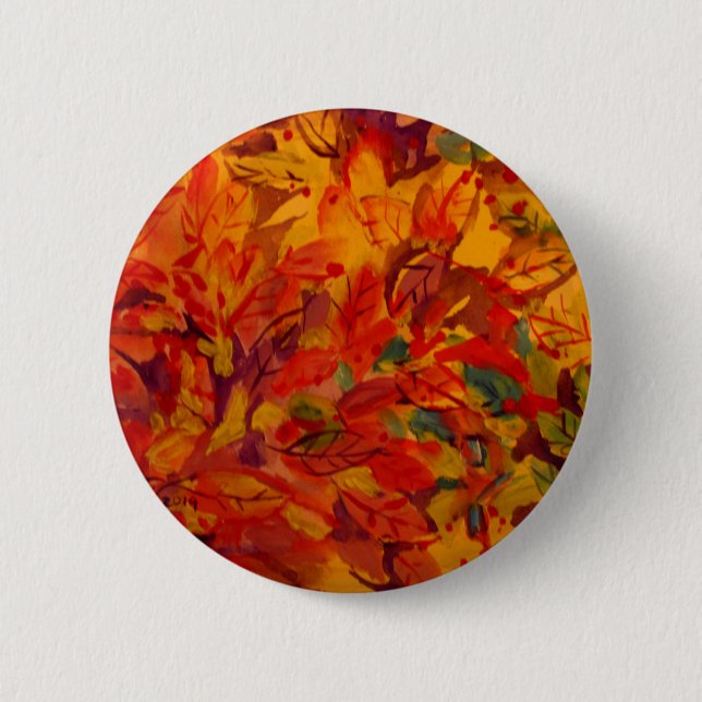 Fall Pinback Button (Front)