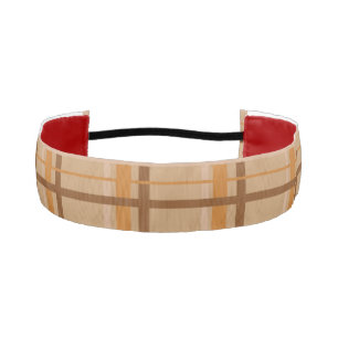 Fall Plaid Athletic Headband