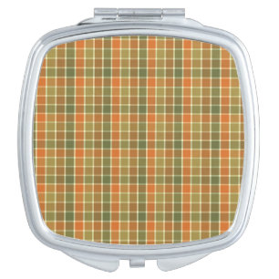 FALL PLAID CHECK COMPACT MIRROR