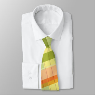 fall plaid colors men's tie