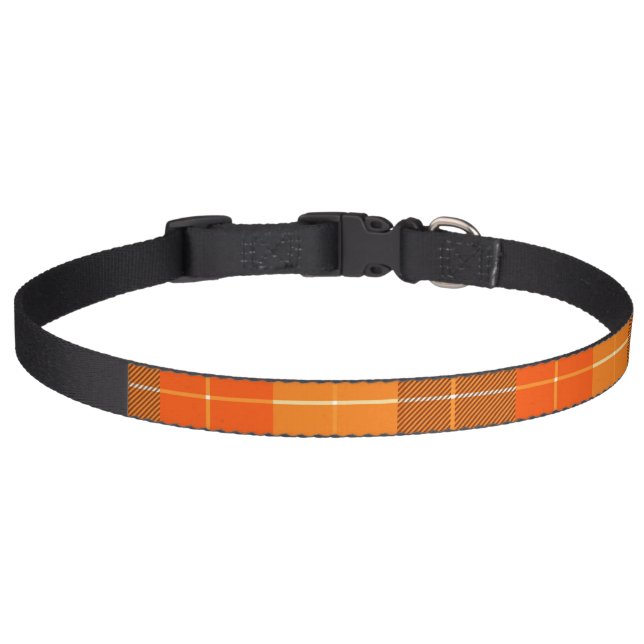 Fall Plaid Dog Collar (Front)
