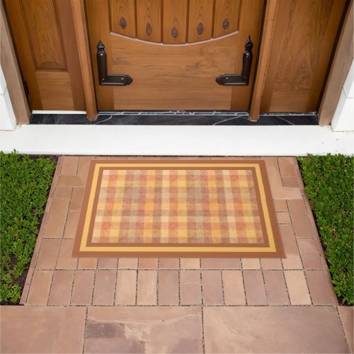 Fall Plaid Doormat