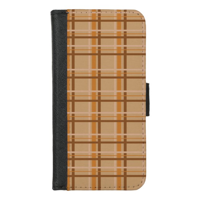 Fall Plaid iPhone Wallet Case (Front)