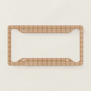 Fall Plaid License Plate Frame