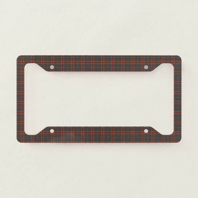 Fall Plaid License Plate Frame (Front)