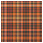 Fall Plaid Russet Brown, Orange and Yellow Pattern Fabric