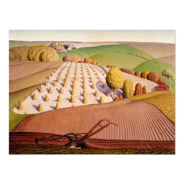 Fall Plowing by Grant Wood Photo Print (Front)