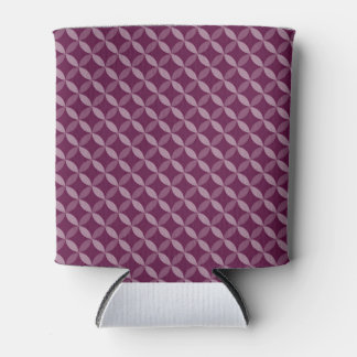 FALL PLUM PURPLE GEOMETRIC PATTERNS CAN COOLER