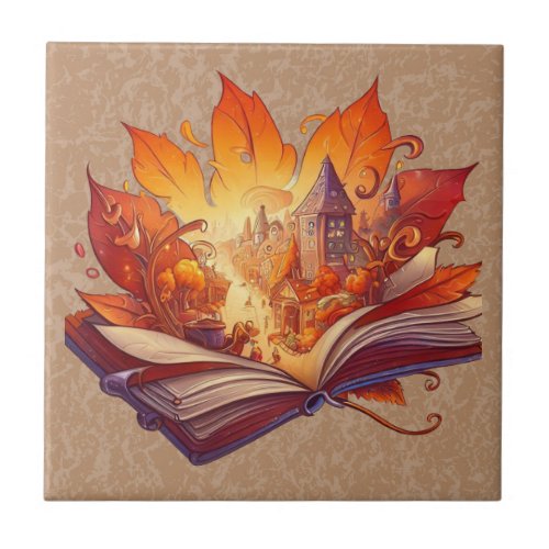 Fall Pop Up Book Tile