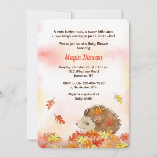 Fall Porcupine Invitation